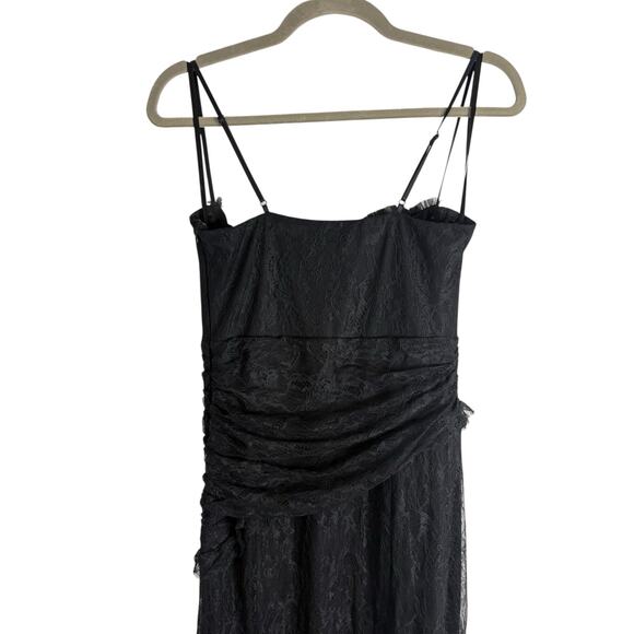 Majorelle Salma Lace Gown Maxi Ruffle Formal Gala Party Guest Evening Black S - Picture 13 of 14